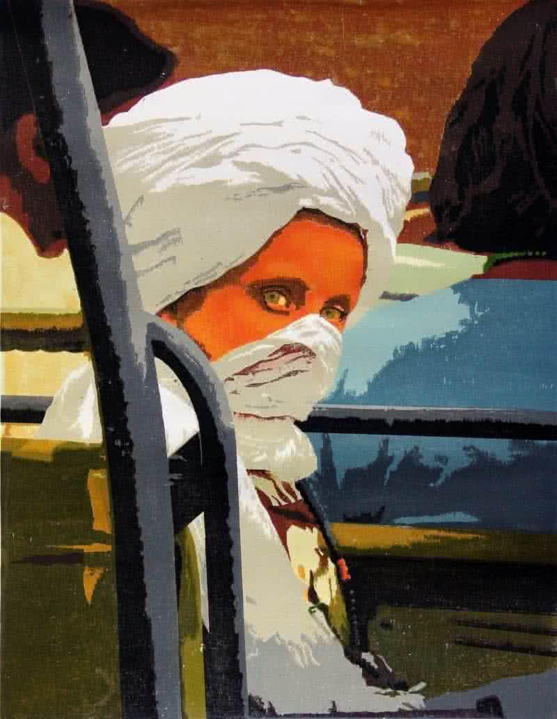 Figurative printmaking titled 'During Jungle Safari', 22x17 inches, by artist Tapan Madkikar on Paper