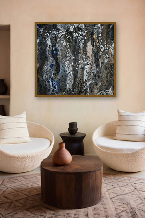 Earth (Flowing Dimensions) by artist Anshuman Acharya displayed in a Boutique gallery