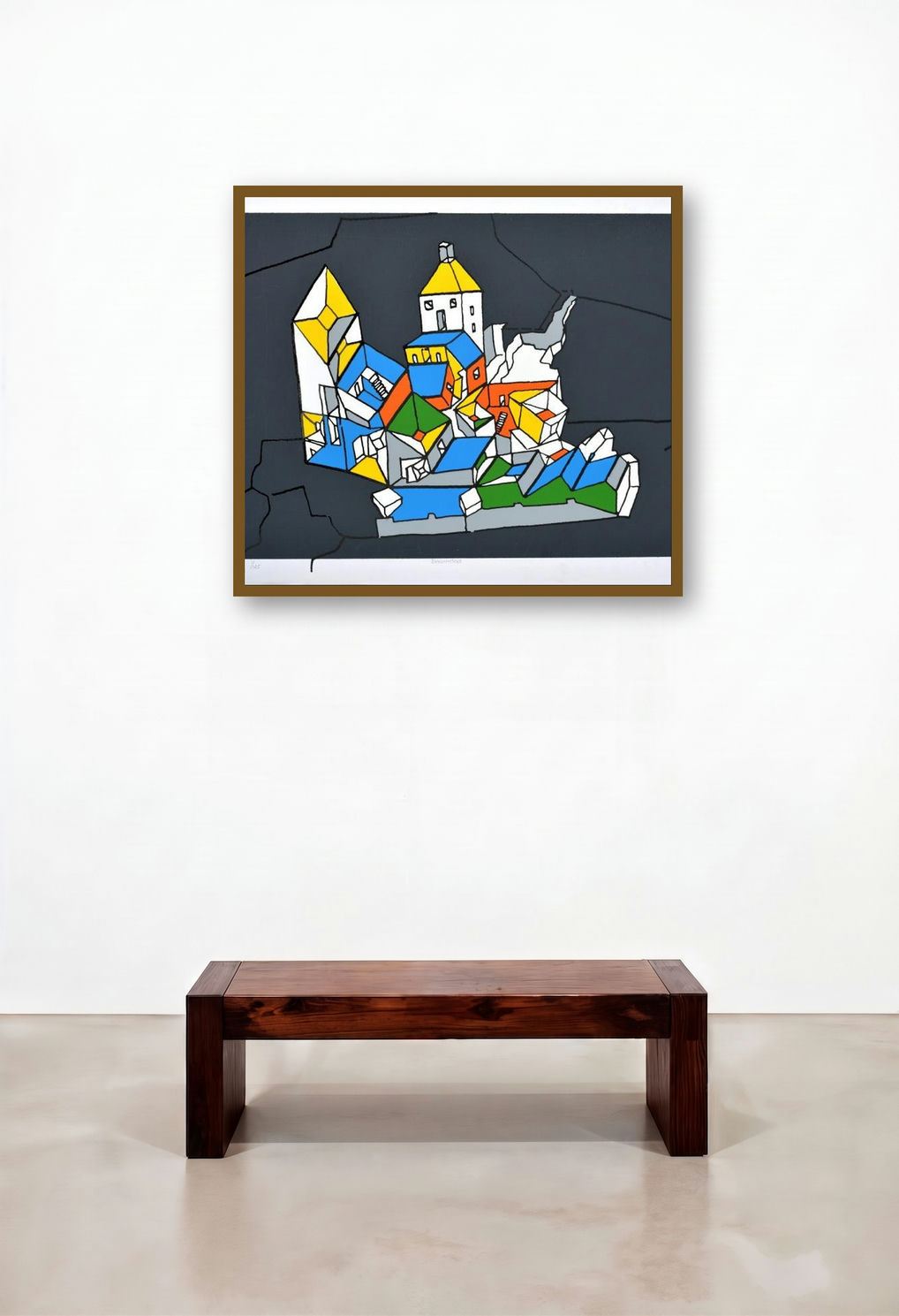 Encounters (Geometric Cityscape)