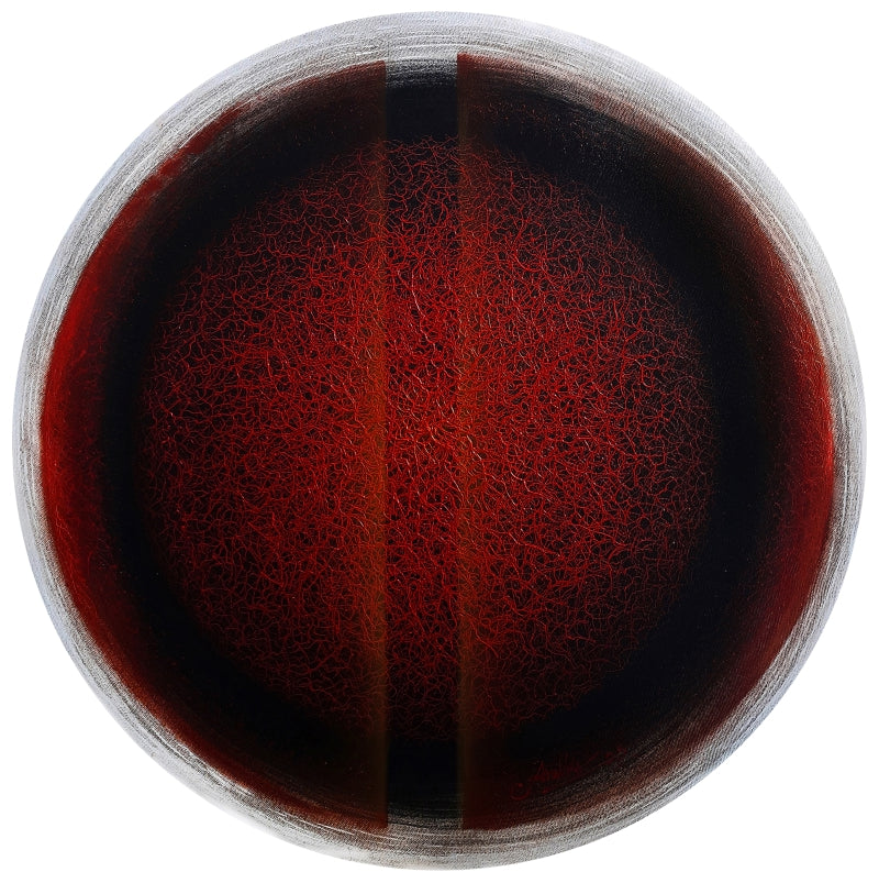 Enlightenment Volume X' contemporary acrylic painting by artist Anil Kumar Vishwakarma, 24x24 inch, on canvas