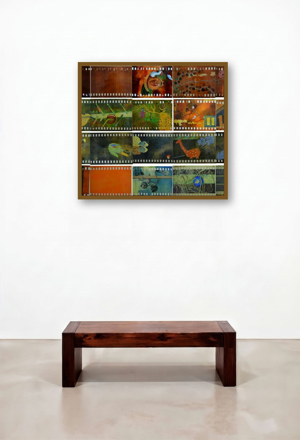Every Day New Imagination (A Visual Odyssey**) by artist Debaroti Seth displayed in a Elegant Hotel Suite