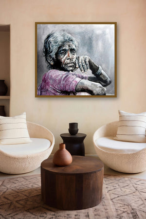 Expectation 2 by artist Srv Artist displayed in a Contemporary Exhibition gallery
