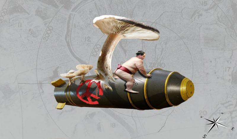 contemporary Digital Painting digital art titled 'Fatman', 11x19 inches, by artist Nayan Barman on canvas