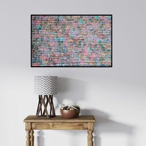 In-situ view of Ketki Fadnis's 'Field Of Flowers (Digital Tapestry)' painting in a room