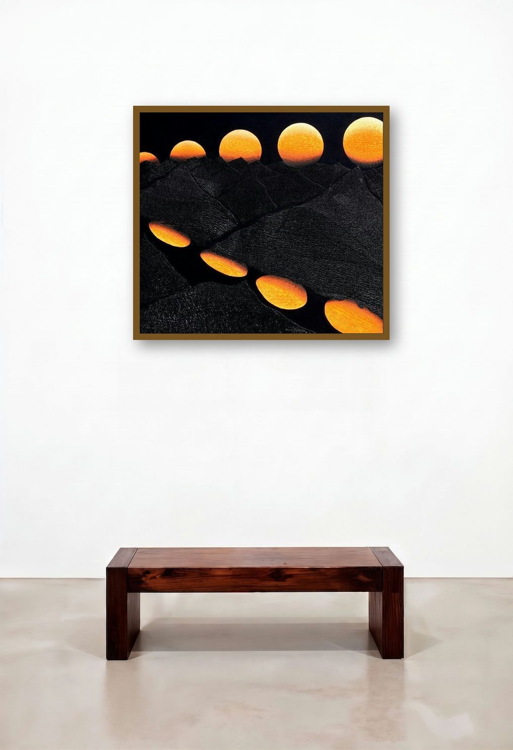 Five Steps (Endless Horizons) by artist Mamoon Nomani displayed in a Coastal Lounge