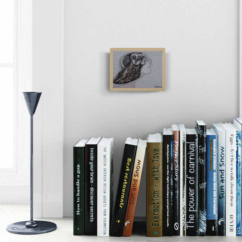 In-situ view of Sudhir Shukla's 'Flight 2 (A Hidden Wisdom)' painting in a room