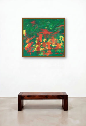 Floating Party by artist Prakash Bal Joshi displayed in a Modern Hotel Suite