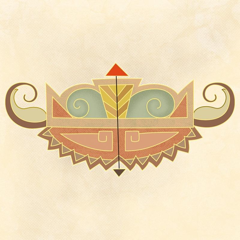 Abstract others drawing titled 'Flower Motif', 23x23 inches, by artist KS Guruprasad on digital print on arc