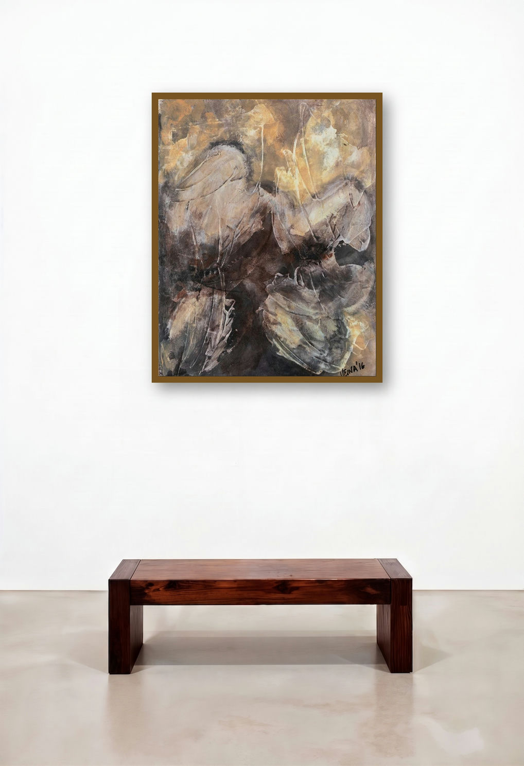 Flower Study (Earth Forms 1) by artist Veena Advani displayed in a Coastal Study