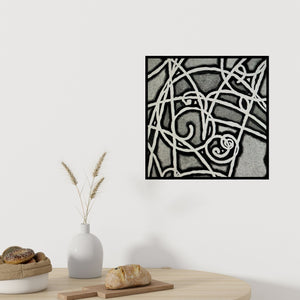 In-situ view of Parvathi Nayar's 'Fluidity Of Horizons (Interconnected)' painting in a room