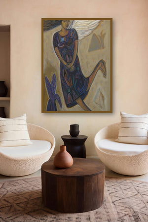 Flying Angel Ii (Ascent of Harmony) by artist Arpita Chandra displayed in a Minimalist gallery