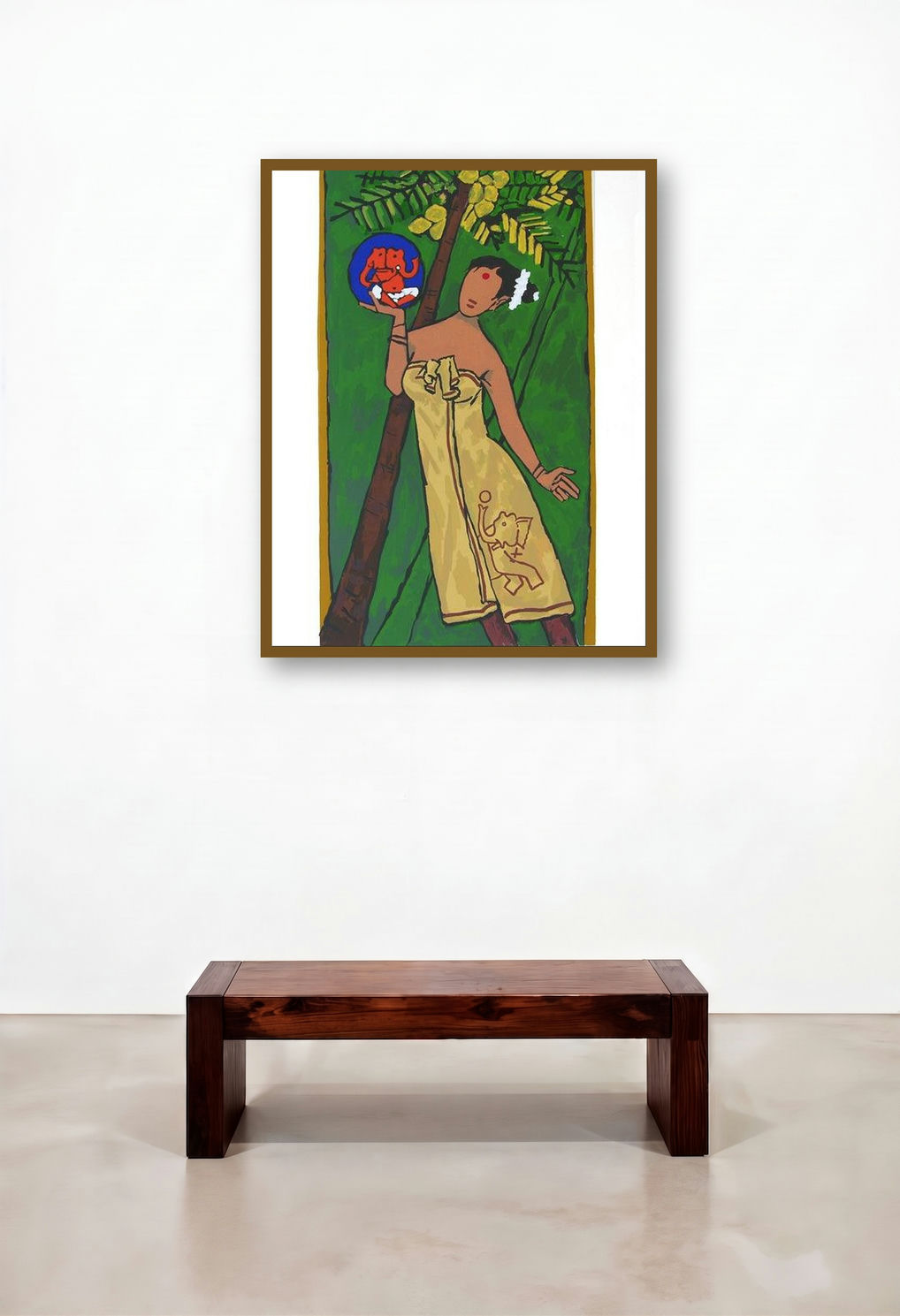 Folklore Kerala (Woman with Ganesha)