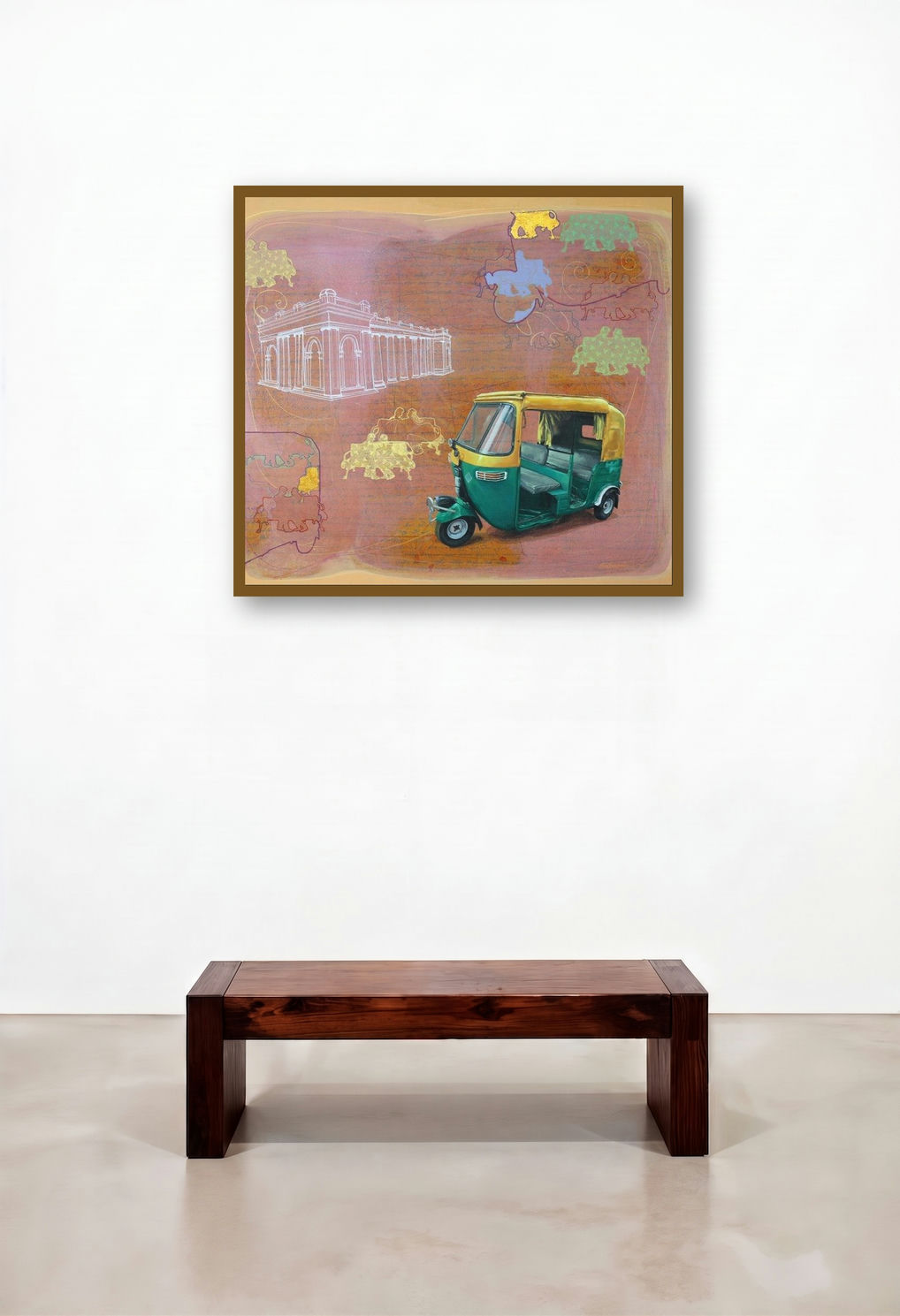 For A Moment Together (Auto-Rickshaw and Cityscape)