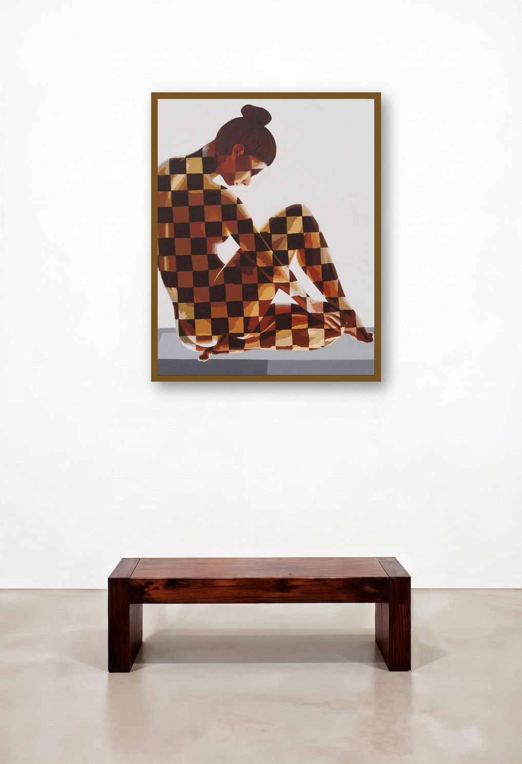 Forever Young (The Game Within) by artist Sonaly Gandhi displayed in a Classic Family Room