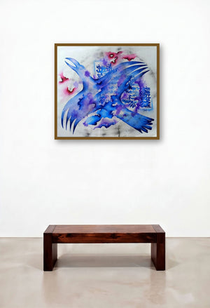 Fossil Series 1 (Soaring Spirit) by artist Ranjith Raghupathy displayed in a Classic Hotel Lobby