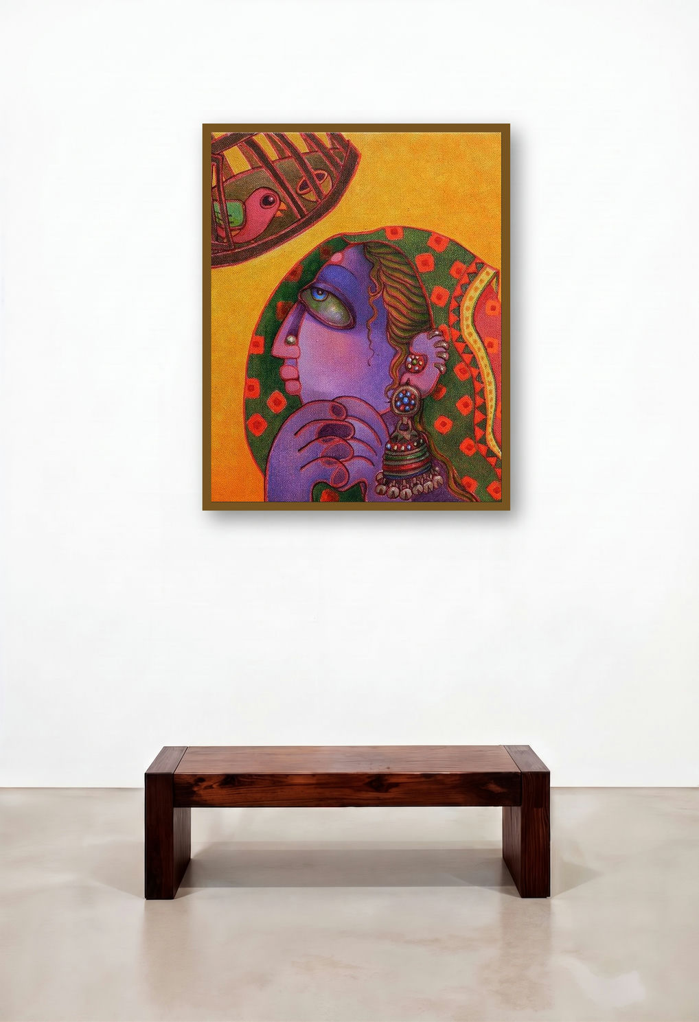 Freedom 1 (Caged Bird and Woman)