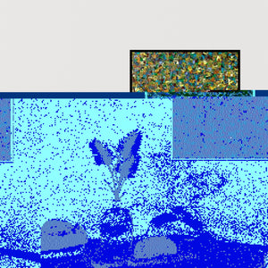 In-situ view of Vinit Kumar's 'Untitled 8 (Chromatic Harmony)' painting in a room