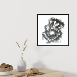 In-situ view of Sanjay Bhalerao's 'Gajanan (Contemplative Ganesh)' painting in a room