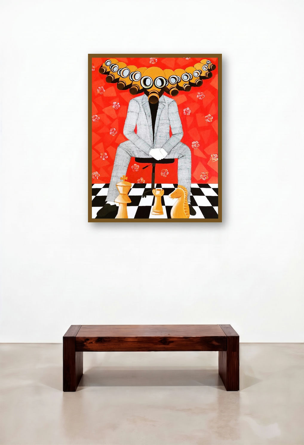 Game Of Game (Game of Survival) by artist Papari Thakuria displayed in a Contemporary Foyer