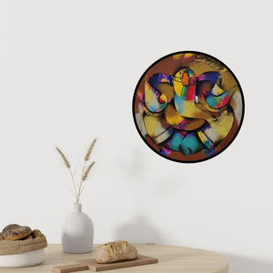 In-situ view of Paras Parmar's 'Ganesha (Ganesha Mandala A Symbol of Wisdom and Prosperity)' painting in a room