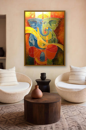 Ganesha I (Ganesha's Presence) by artist Pradip Goswami displayed in a Designer gallery