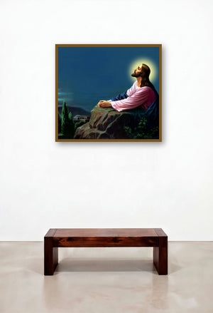 Gethsemane 2 by artist Ns Art displayed in a Contemporary Luxury Library