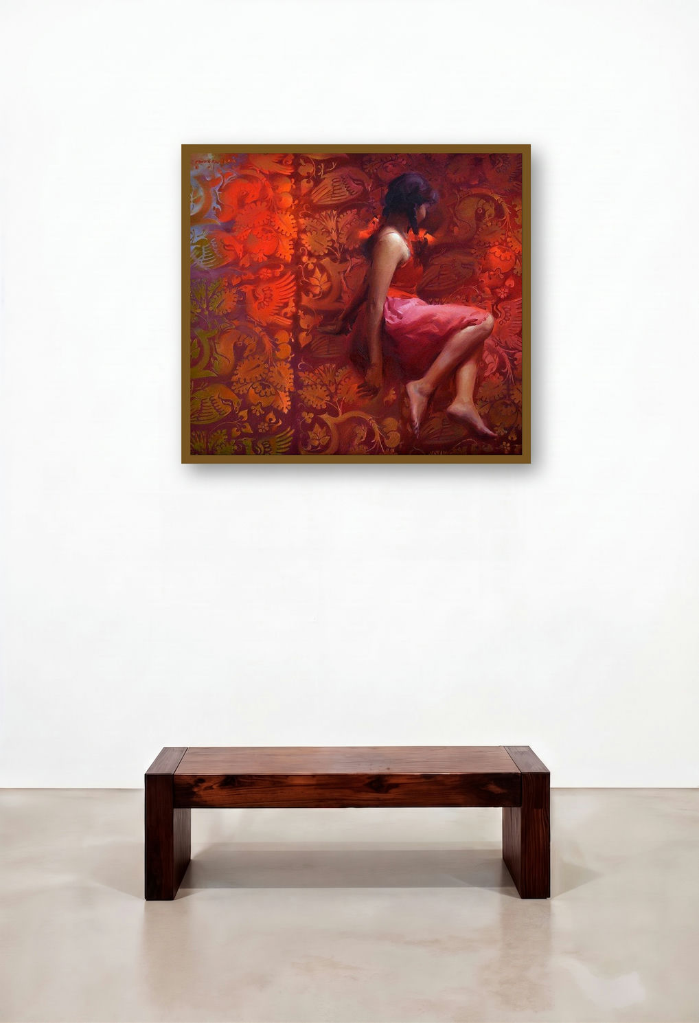Girl In Red (Seated Woman)