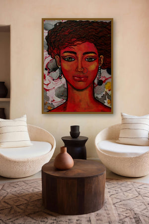 Girl In The Wind by artist Suruchi Jamkar displayed in a Boutique gallery