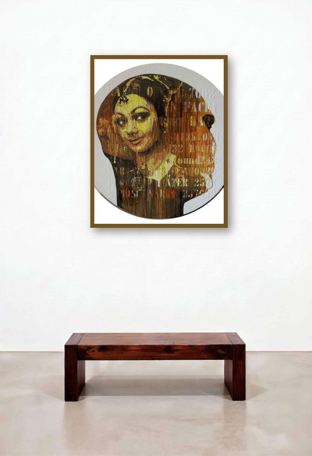 Gitanjali by artist Nayanjeet Nikam displayed in a Designer Living Room