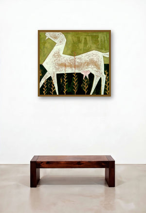 Goat (The Goat) by artist Ranjith Raghupathy displayed in a Art Deco Study