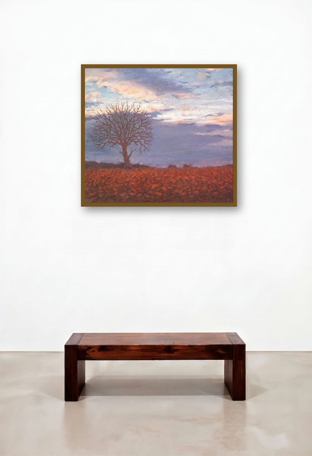 Good Evening by artist Fareed Ahmed displayed in a Traditional Library