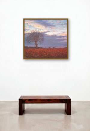 Good Evening by artist Fareed Ahmed displayed in a Traditional Library