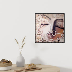 In-situ view of Subrata Ghosh's 'Gracious I (Serene Slumber)' painting in a room