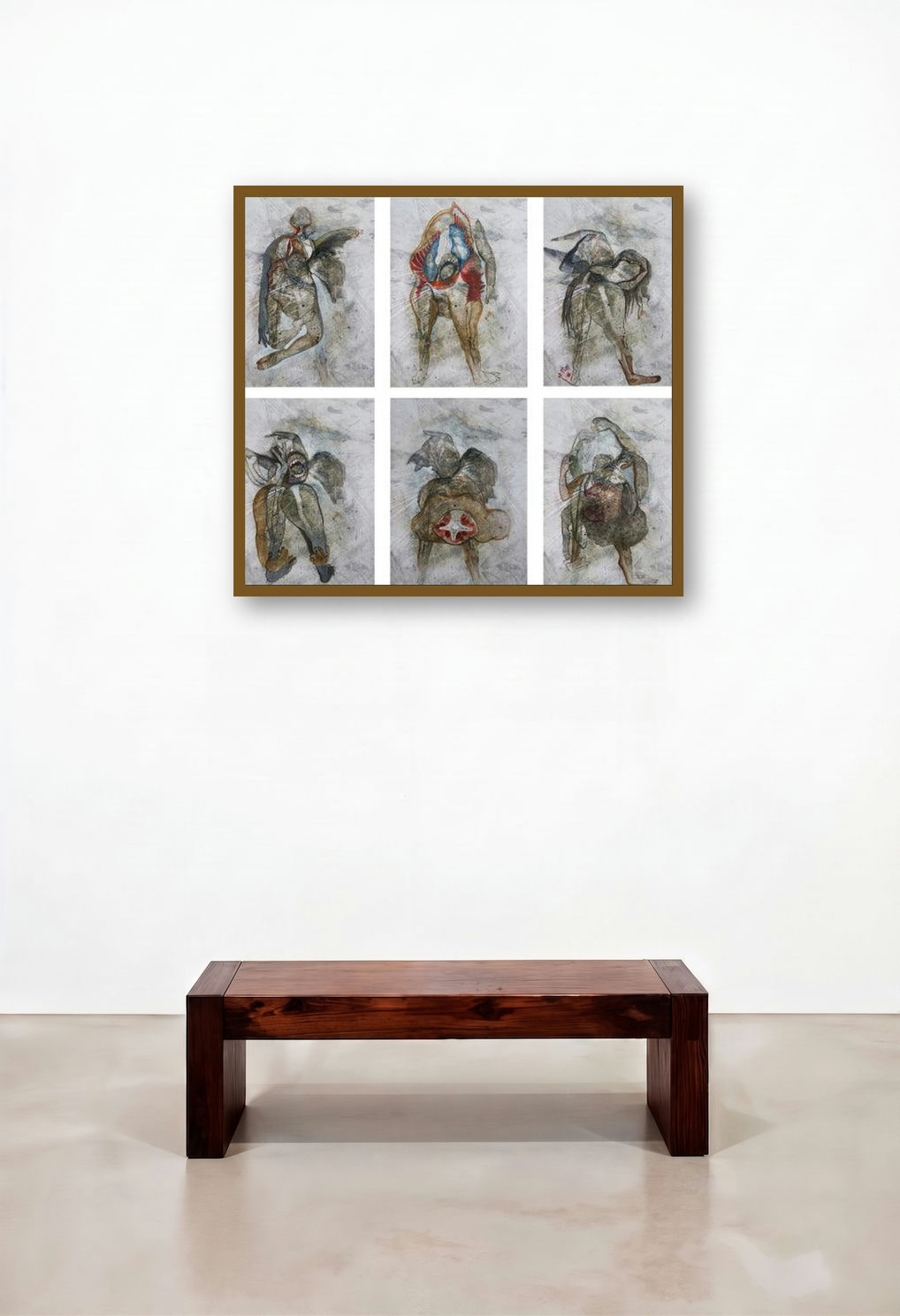 Greed by artist Susmita Chowdhury displayed in a Scandinavian Executive Office