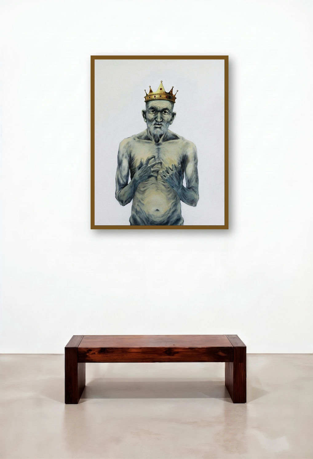 Grouch by artist Ritesh Warambhe displayed in a Modern Executive Office