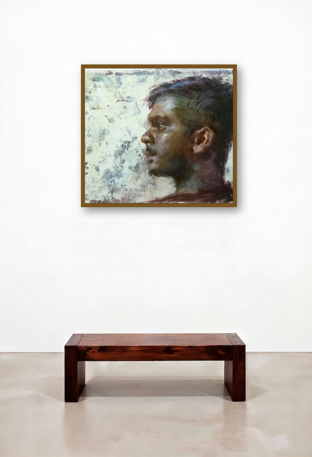 Guitarist (Abhijeet B. Patole) by artist Abhijeet Patole displayed in a Elegant Hallway