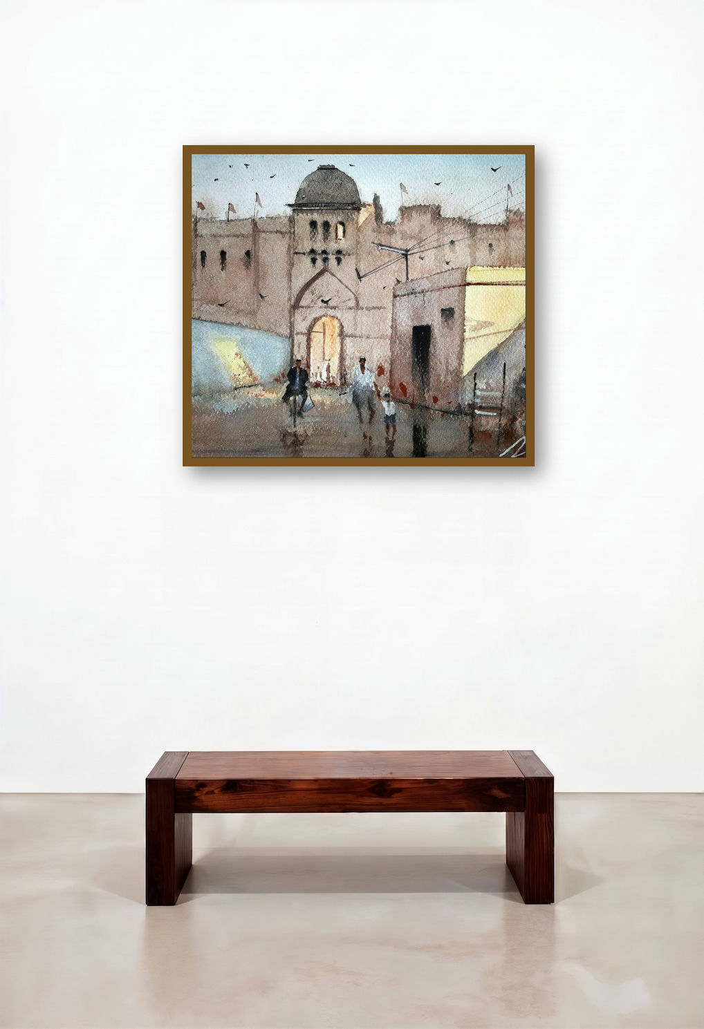 Gulbarga (Gateway to the Past) by artist Arunava Ray displayed in a Boutique Hotel Style Hotel Suite