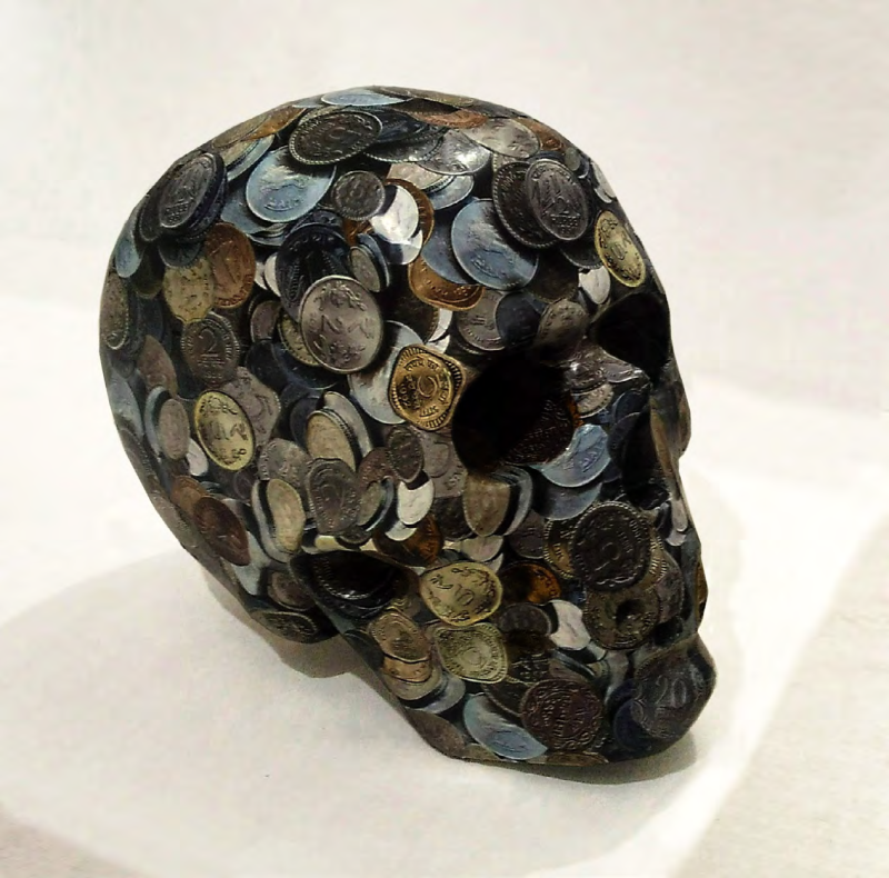 Gustakhee Maaf 1' contemporary Mixedmedia sculpture by artist Rambali Prajapati, 12x10 inch, on mixedmedia
