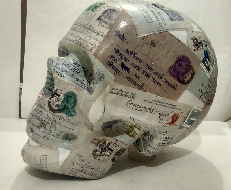 Gustakhee Maaf 3' contemporary Mixedmedia sculpture by artist Rambali Prajapati, 12x10 inch, on mixedmedia