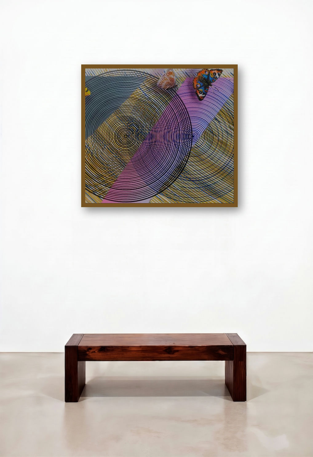 Happy Vibration 4 (Cosmic Dance) by artist Ghanshyam Gupta displayed in a Coastal Reception Area