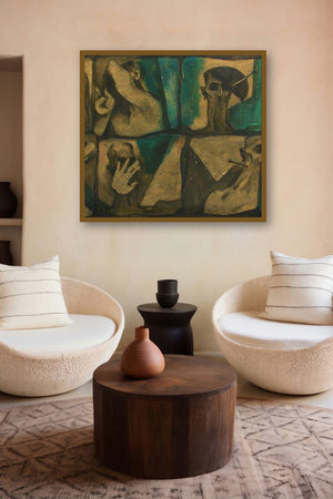 Hiding Faces (Fragments of Self) by artist Akashay Avsare displayed in a Designer gallery