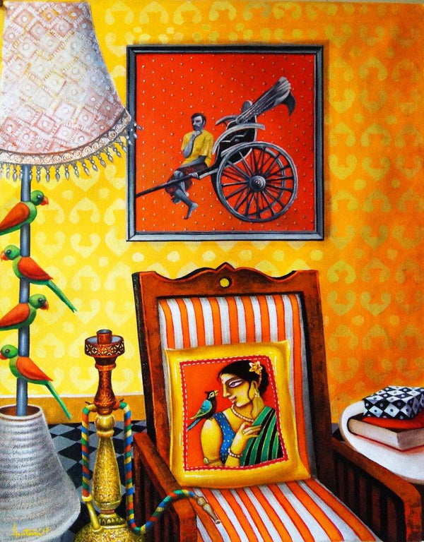 Home Painting by Gautam Mukherjee | ArtZolo.com