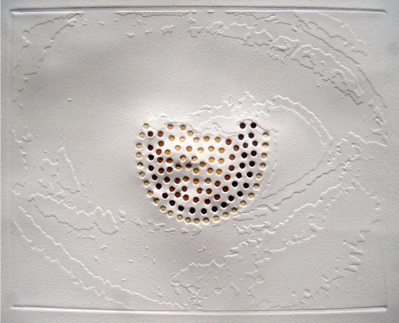 Abstract mixed media drawing titled 'Homeland 5', 10x8 inches, by artist Deepak Sinkar on Paper