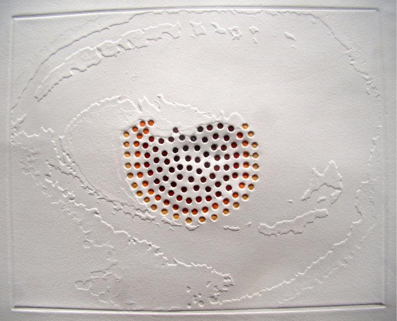 Abstract mixed media drawing titled 'Homeland 6', 10x8 inches, by artist Deepak Sinkar on Paper