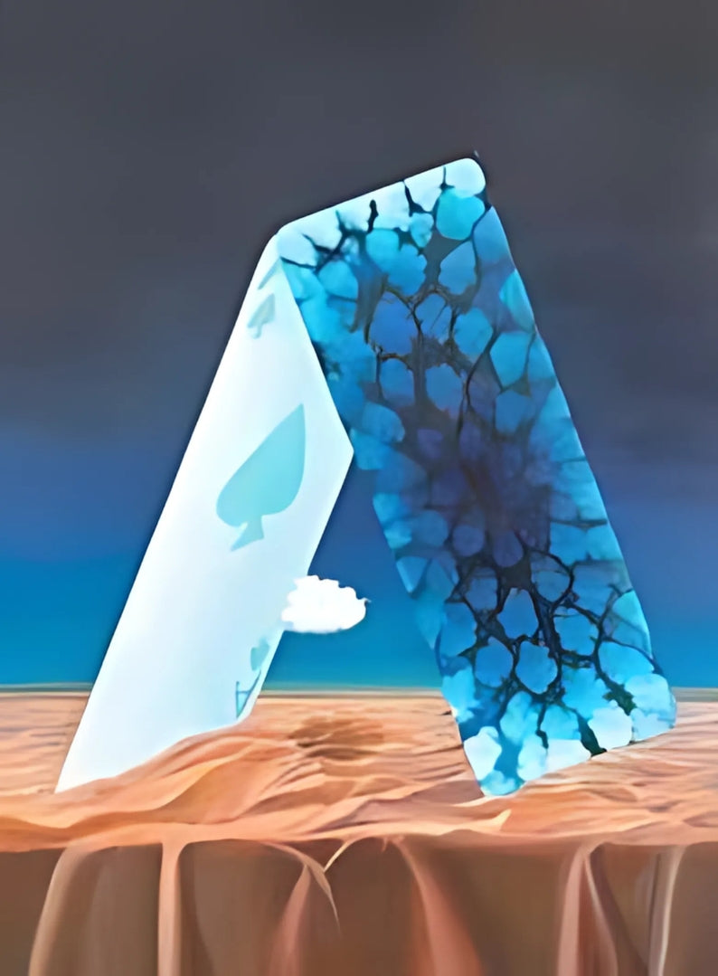 House Of Card 1' contemporary acrylic painting by artist Saloni Agarwal, 40x30 inch, on canvas