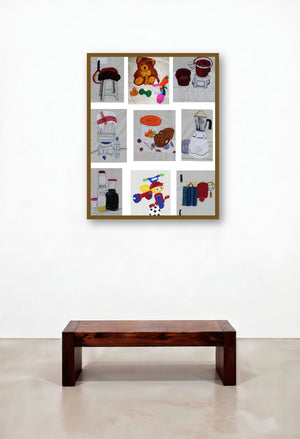 House Wife (Everyday Objects) by artist Shatabdi Roy displayed in a Designer Hotel Suite