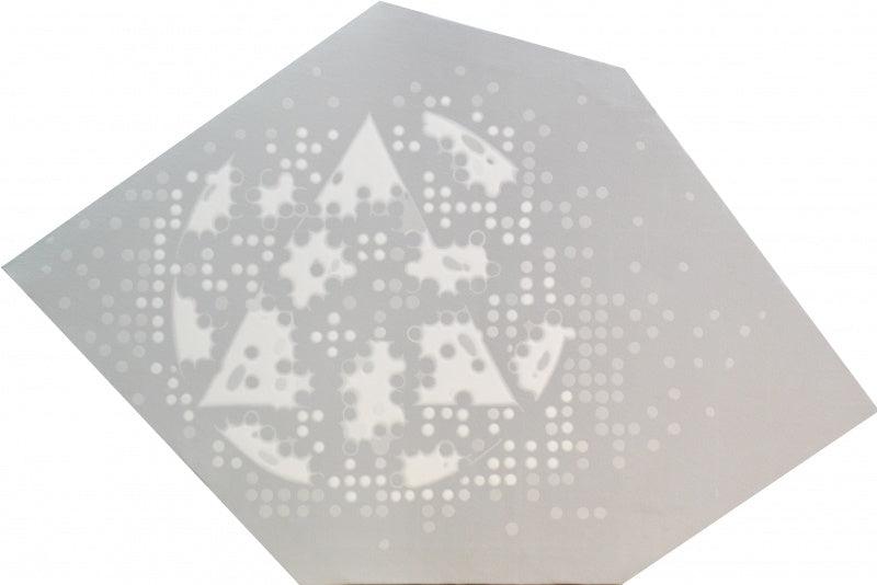 Abstract acrylic painting titled 'Illusion 10', 12x30 inches, by artist Sameer Patil on Canvas