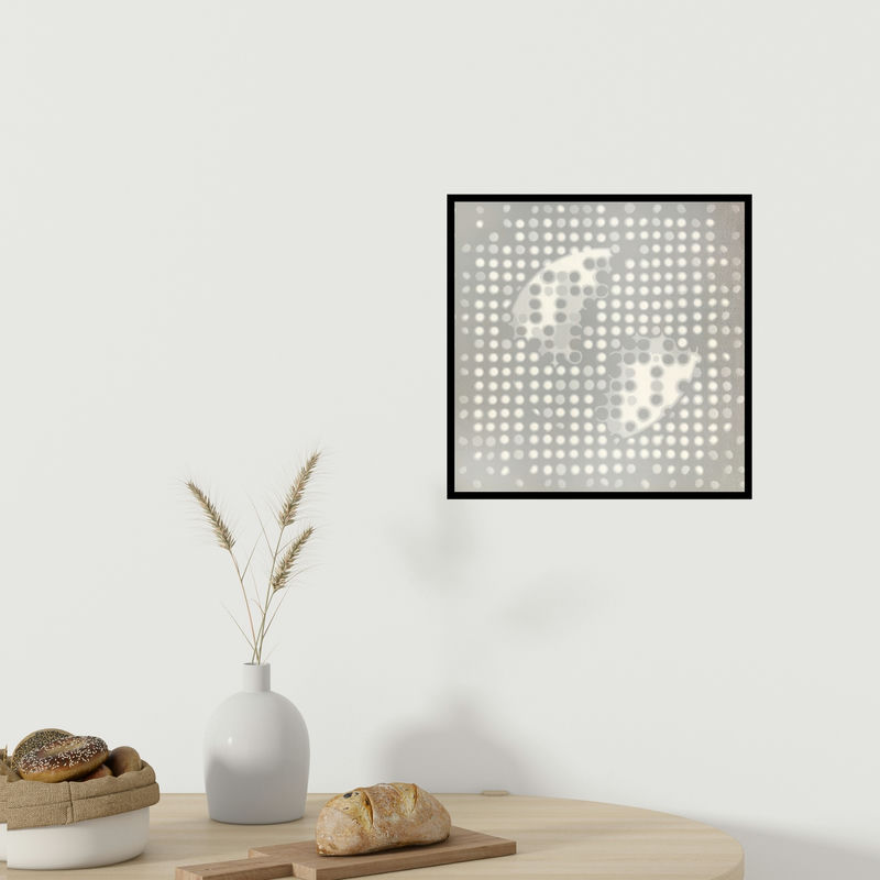 In-situ view of Sameer Patil's 'Illusion 5 (Lunar Eclipse)' painting in a room