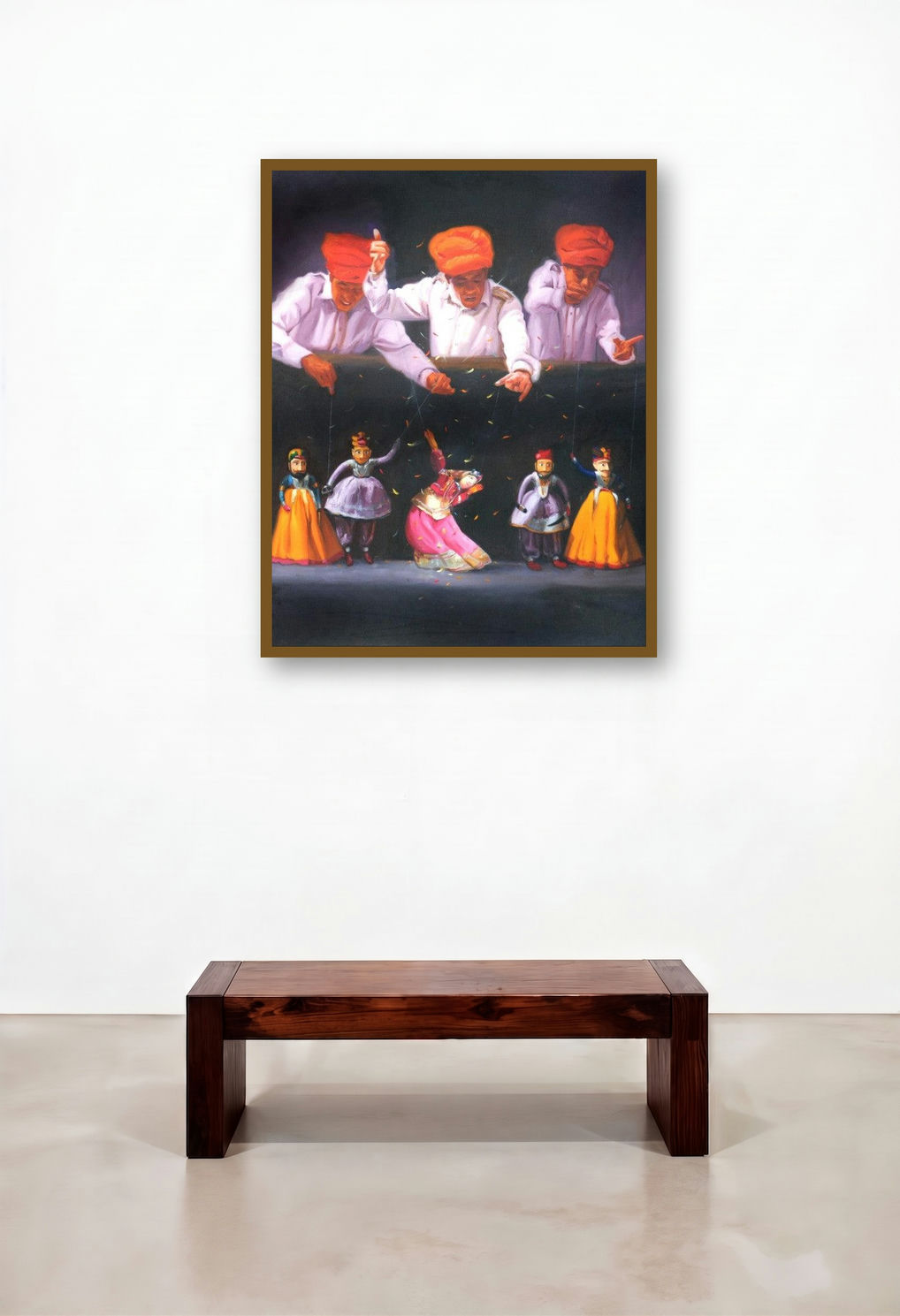 Illusion Of Life by artist Jinal Gada Gala displayed in a Luxury Bedroom