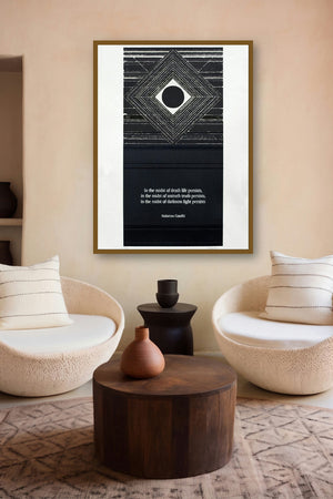 Immanence by artist S H Raza displayed in a Luxury gallery
